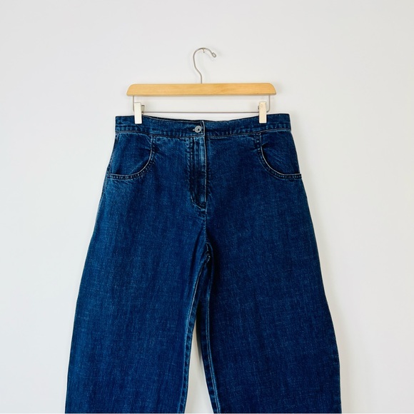 ISCHIKO OSKA Blue Mid Wash Denim Balloon Oversized Jeans UK 12 - Picture 2 of 15